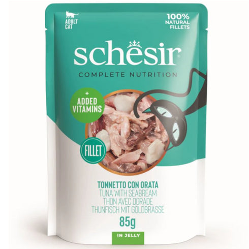 Hrana umeda pentru pisici Schesir Ton&Dorada Jelly 85g